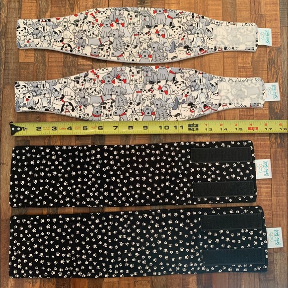 4 Belly Bands, Male Dog Wraps for Spraying Dogs, 14 to16 inch waist NWOT